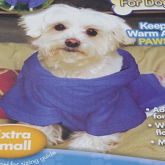Snuggie Blanket w/ Sleeves For Tea Cup/Extra Small Dog Breeds 6"-9" SN221116 NIB - Picture 5 of 8